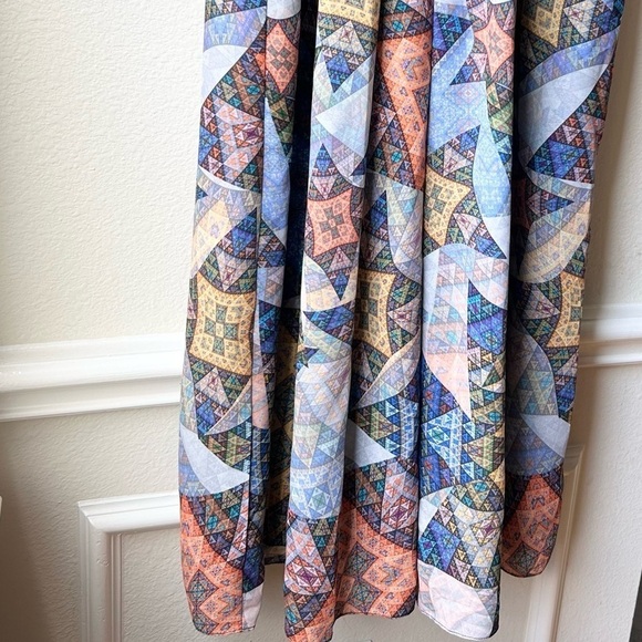 Anthropologie Ranna Gill Condesa Maxi Size M Geometric Studded Embroidered - Picture 7 of 16